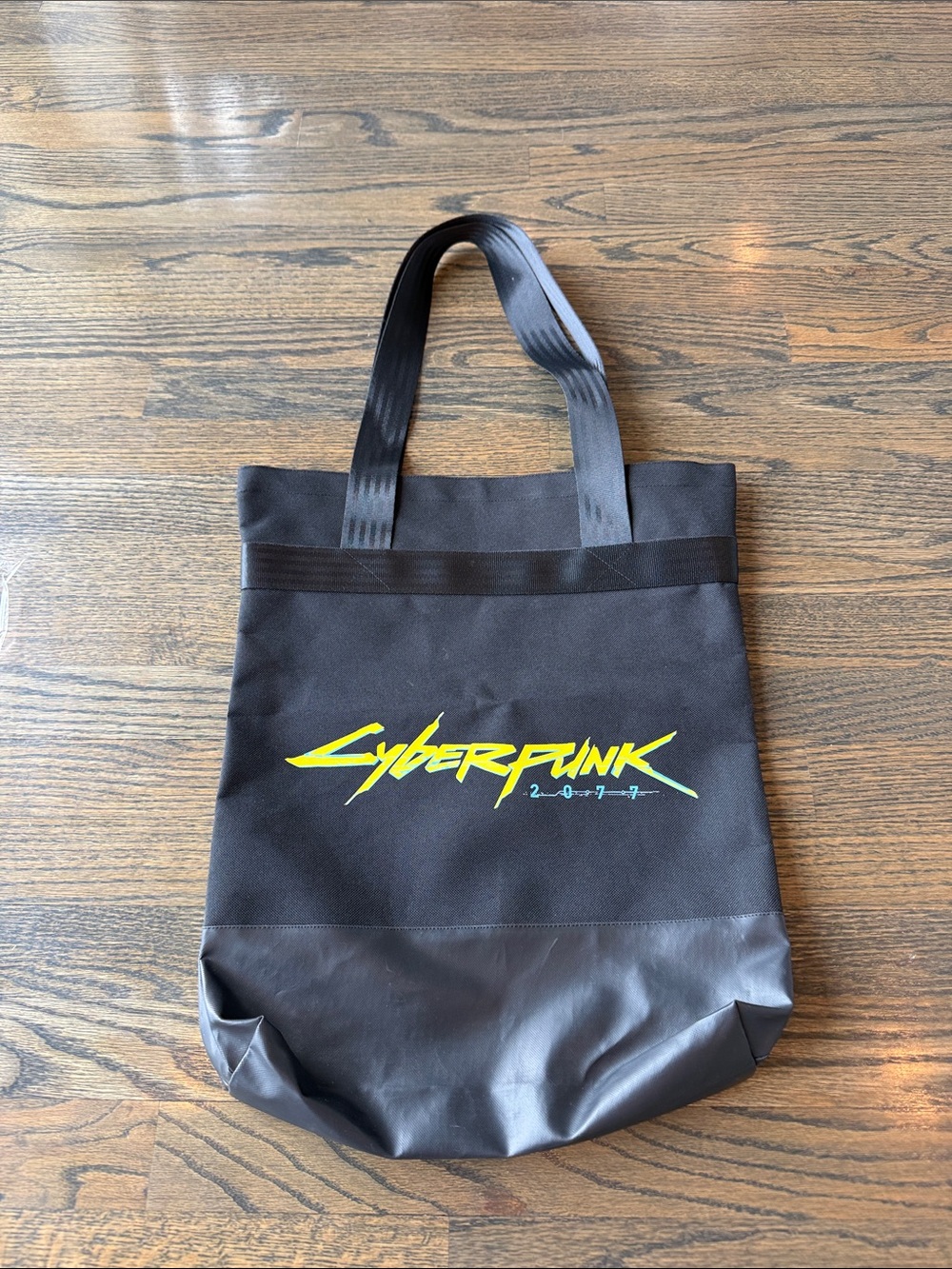 Cyberpunk 2077 official merch Black Logo Tote Bag NWOT